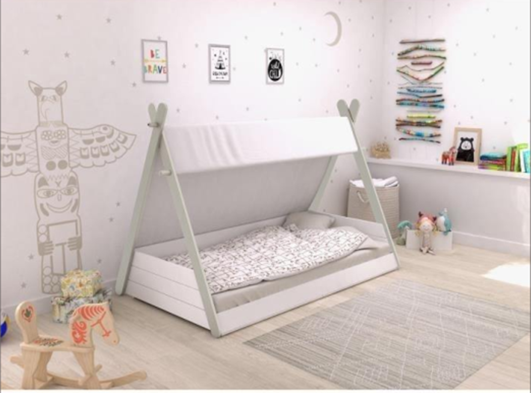 single bed in nursery
