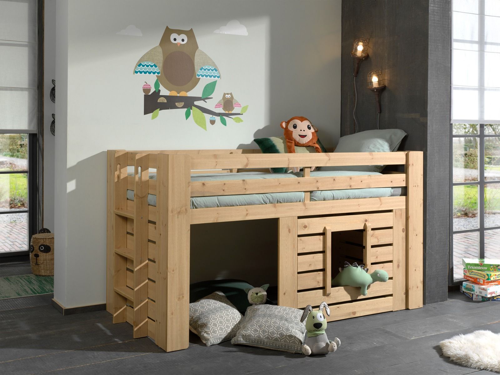 Lacy Mid Sleeper Storage Bed Lacy Kids Storage Mid Sleeper Bed