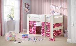 Julian bowen pluto midsleeper deals bed in surf white