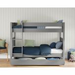 Stompa Classic Bunk Bed in Grey with Open Trundle