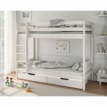 Astral Bunk Bed in White with Optional Drawers 