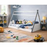 Birlea Teepee Single Bed in White and Grey
