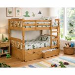 Amani UK Colonial Spindle Bunk Bed in Waxed Pine