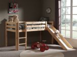 Vipack Pino Mid Sleeper Bed with Slide in Natural Pine