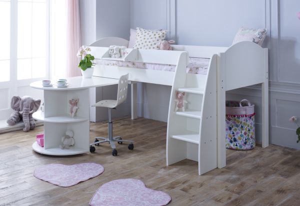 Kids Avenue Eli B Mid Sleeper Cabin Bed Pull-out Desk