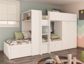 Kids Avenue Trasman Barca Bunk Bed in White