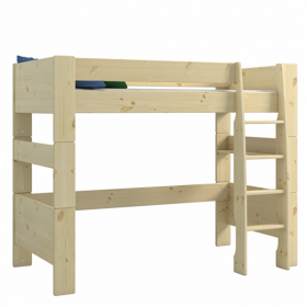 Steens For Kids High Sleeper and Low Wardrobe in Natural Lacquer