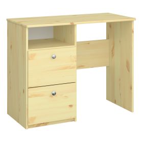 Steens For Kids Pedestal Desk in Natural Lacquer