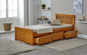 Amani UK 3'0 Mission Storage Bed in Honey