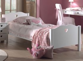 Vipack Amori Kids Single Bed in White