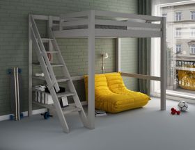 Astral Staircase High Sleeper Bed in Grey