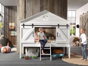 Vipack Barnie Kids Mid Sleeper House Bed