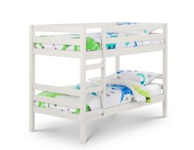 Julian Bowen Camden White Bunk Bed + 2 x Premier Mattresses