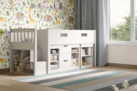 Flair Charlie Mid Sleeper Bed in White