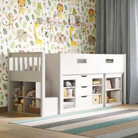 Flair Charlie Mid Sleeper Bed in White