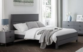 Julian Bowen Chloe Double Bed In Storm Grey