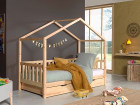 Vipack Dallas Day Bed in Natural Pine with Underbed Trundle