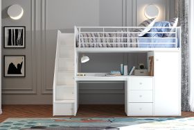 Dakota High Sleeper Staircase Sleep Station - Choose Your Colour