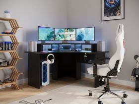 Flair Recoil Topaz Compact Corner Gaming Desk