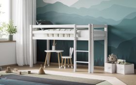 Elijah White Shorty Mid Sleeper Bed