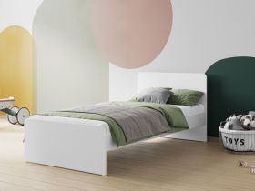 Flair Wizard White Single Bed Frame