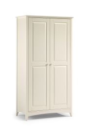 Julian Bowen Cameo Stone White 2 Door Wardrobe