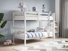 Noah Bunk Bed in White - UK Size