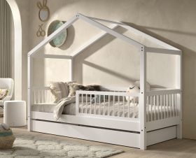 Vipack Forrest House Bed in White Beech