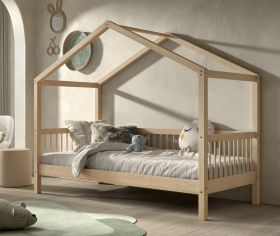 Vipack Forrest House Bed in Natural Beech