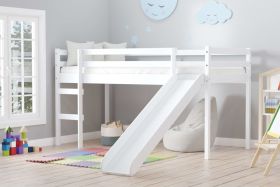 Birlea Frankie White Mid Sleeper Bed with Slide
