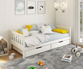 Noomi Froya Evolutionary House Bed in White with Optional Storage Drawers