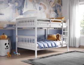 Flair Tetrad Detachable Small Double Bunk Bed in White