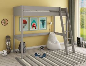 Astral Highsleeper Bed in Grey