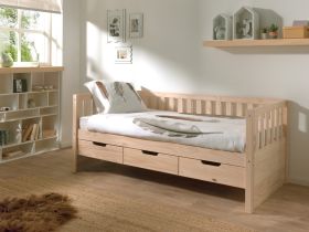 Vipack Fritz Captains Bed in Milky Pine