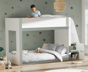 Julian Bowen Gaia Bunk Bed in White & Grey