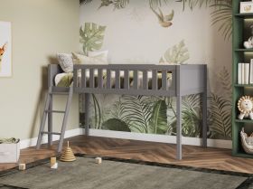 Flair Bea Shorty Mid Sleeper Cabin Bed in Grey - 75cm x 175cm