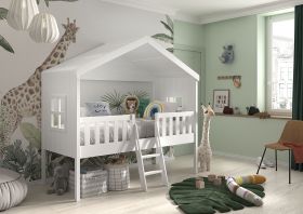 Vipack Kids House Bed in White