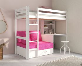 Thuka Hit 7 High Sleeper Bed with Desk & Sofabed