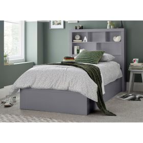 Oscar Grey Wooden Ottoman Storage Bed - 3ft Single