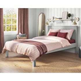 Stompa Classic Low End Double Bed in Grey