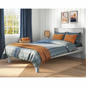 Stompa Classic Low End Small Double Bed in Grey