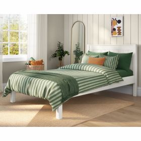 Stompa Classic Low End Small Double Bed in White