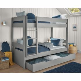 Stompa Uno Bunk Bed in Grey with Trundle