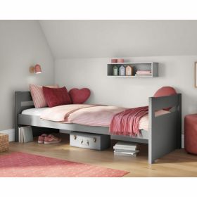 Stompa Uno Single Bed in Grey