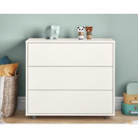 Stompa Uno S White 3 Drawer Chest