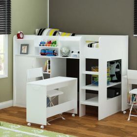 Flair Wizard Highsleeper Storage Station in Solid White 