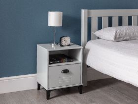 Julian Bowen Lakers Locker Bedside in Grey