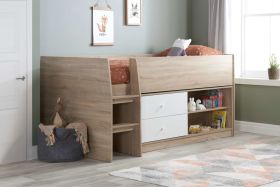 Birlea Leyton Cabin Bed in White & Oak