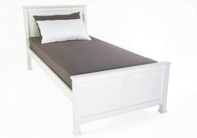 Amani Madrid 3ft Single Bed in White