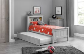 Julian Bowen Maine Bookcase Bed in Dove Grey